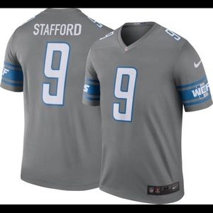 Men’s Detroit Lions Matthew Stafford Grey Jersey